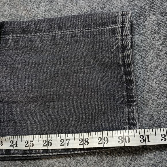 Levis 501 54 Deconstructed Jeans Men 33x32 Black Distressed Taper Button Fly - Picture 6 of 16